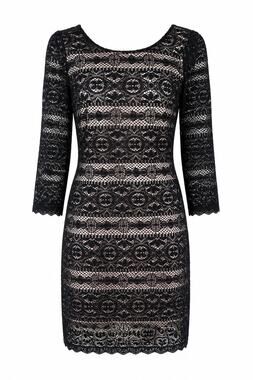 Xhilaration Black and Cream NWOT Sheath Dress Long Sleeve Cocktail